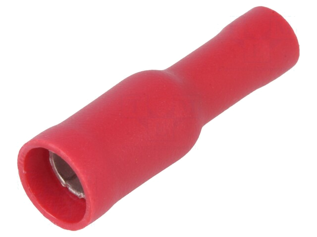 Connector: rond; vrouwelijk; Ø: 4mm; 0,5÷1mm2; klemmen; geïsoleerd Connector: rond; vrouwelijk; Ø: 4mm; 0,5÷1mm2; klemmen; geïsoleerd